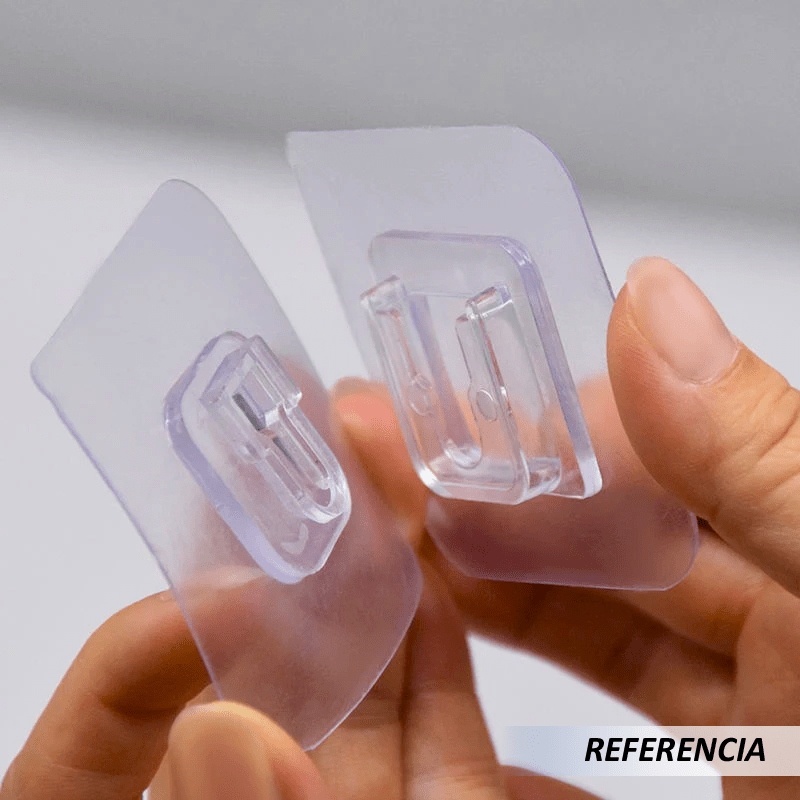 Gancho adhesivo doble transparente - Imagen 4