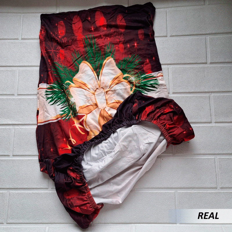 Forro para sillas diseño navideño - Imagen 3