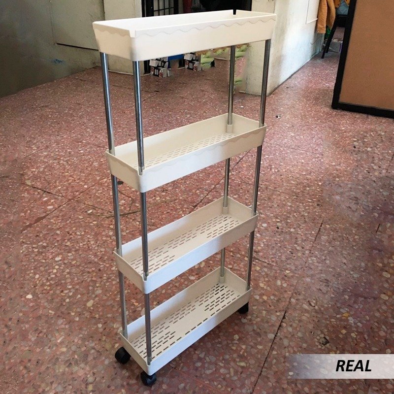 Organizador de 4 pisos de cocina con ruedas
