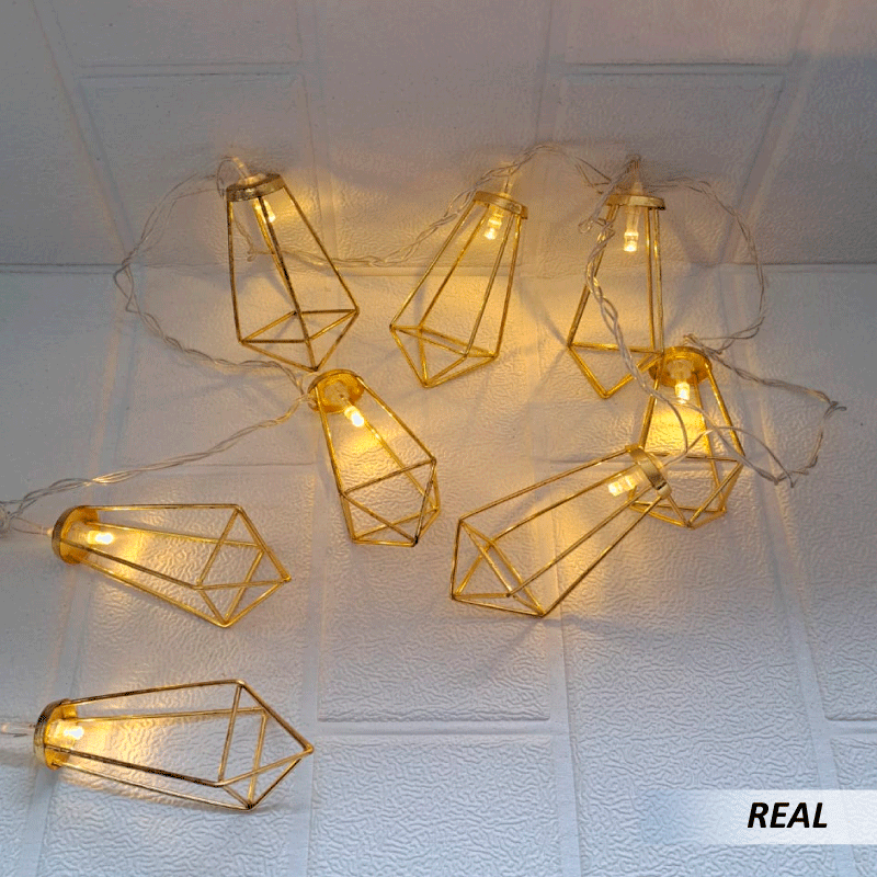 Luces diamante geométricos