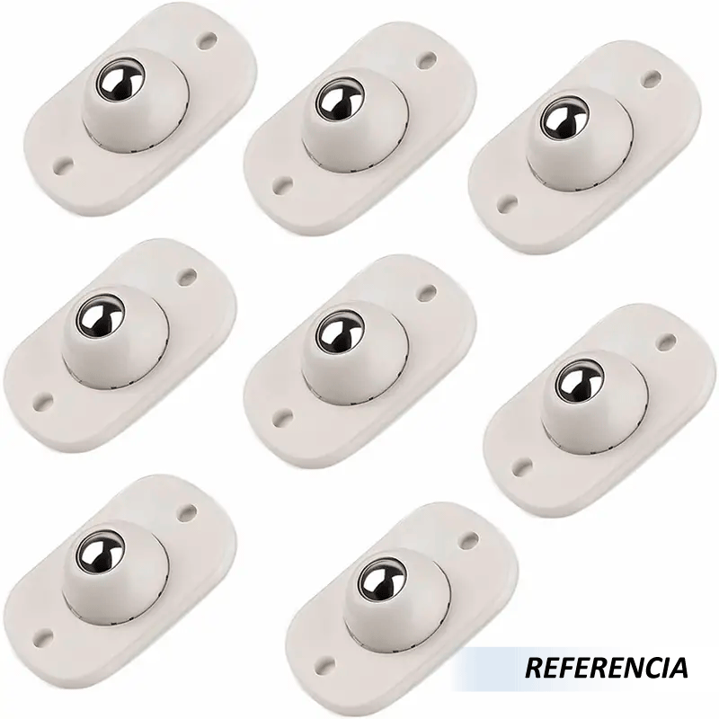 Mini ruedas giratorias adhesivas - Imagen 4