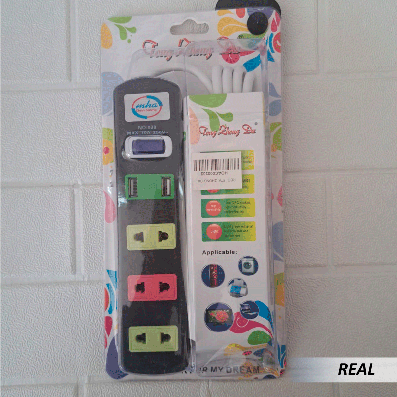 Regleta con puertos USB