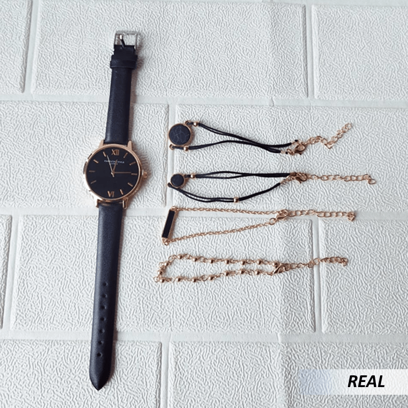 Reloj con pulseras para mujer