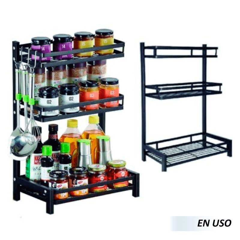 Estante organizador de cocina 3 niveles - Imagen 5