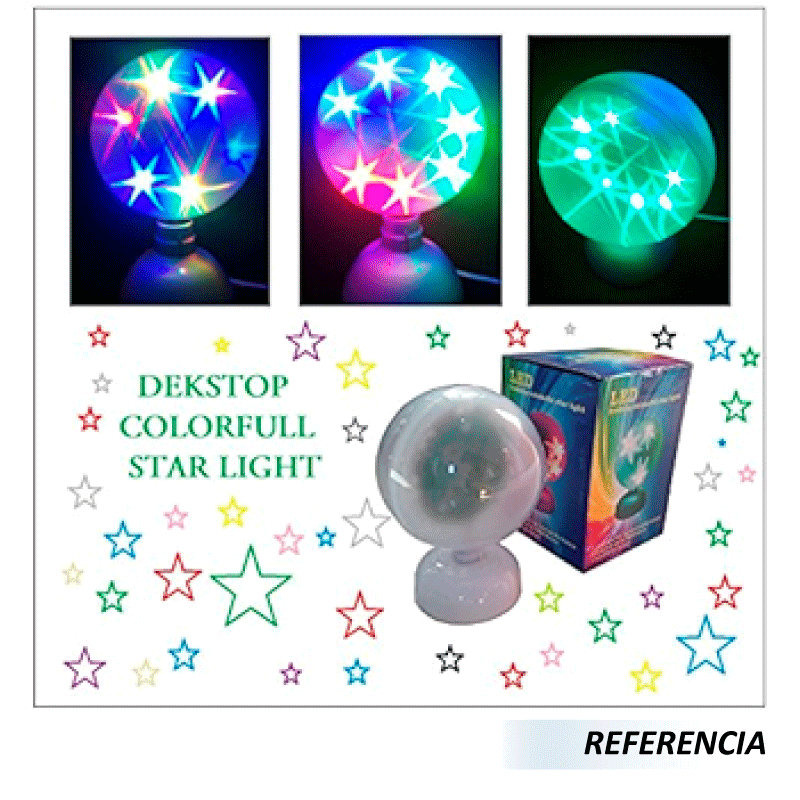 Lampara led desktop colourful star light - Imagen 4