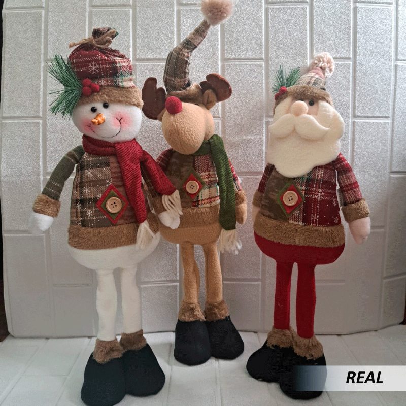 Peluche navidad alto para decoración