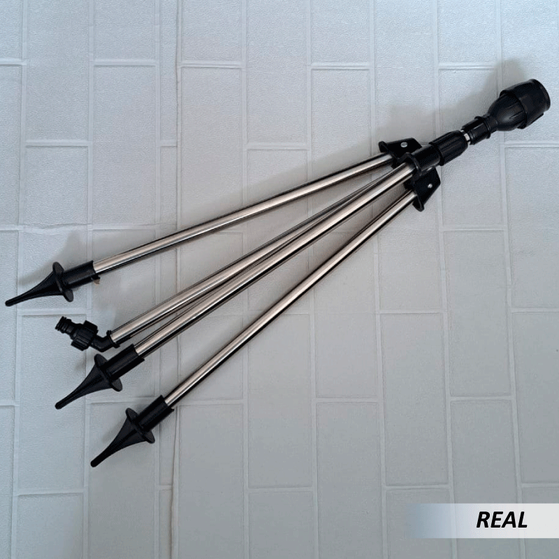 Trípode para aspersor de riego